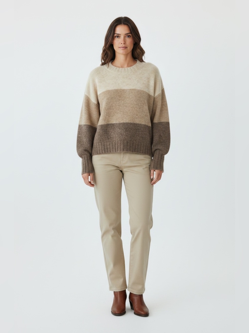 Cos NWOT Women’s Wool & Alpaca Blend Loose Fit Cropped Jumper/Sweater SZ Medium